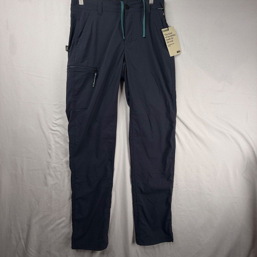 REI Co-op Trailmade Pants Size 4 Navy Blue Hiking Outdoor Trousers